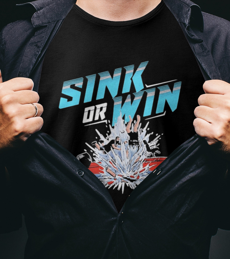 Cleetus McFarland Jackstand Jimmy Sink Or Win Splashing Red Boat T-Shirt