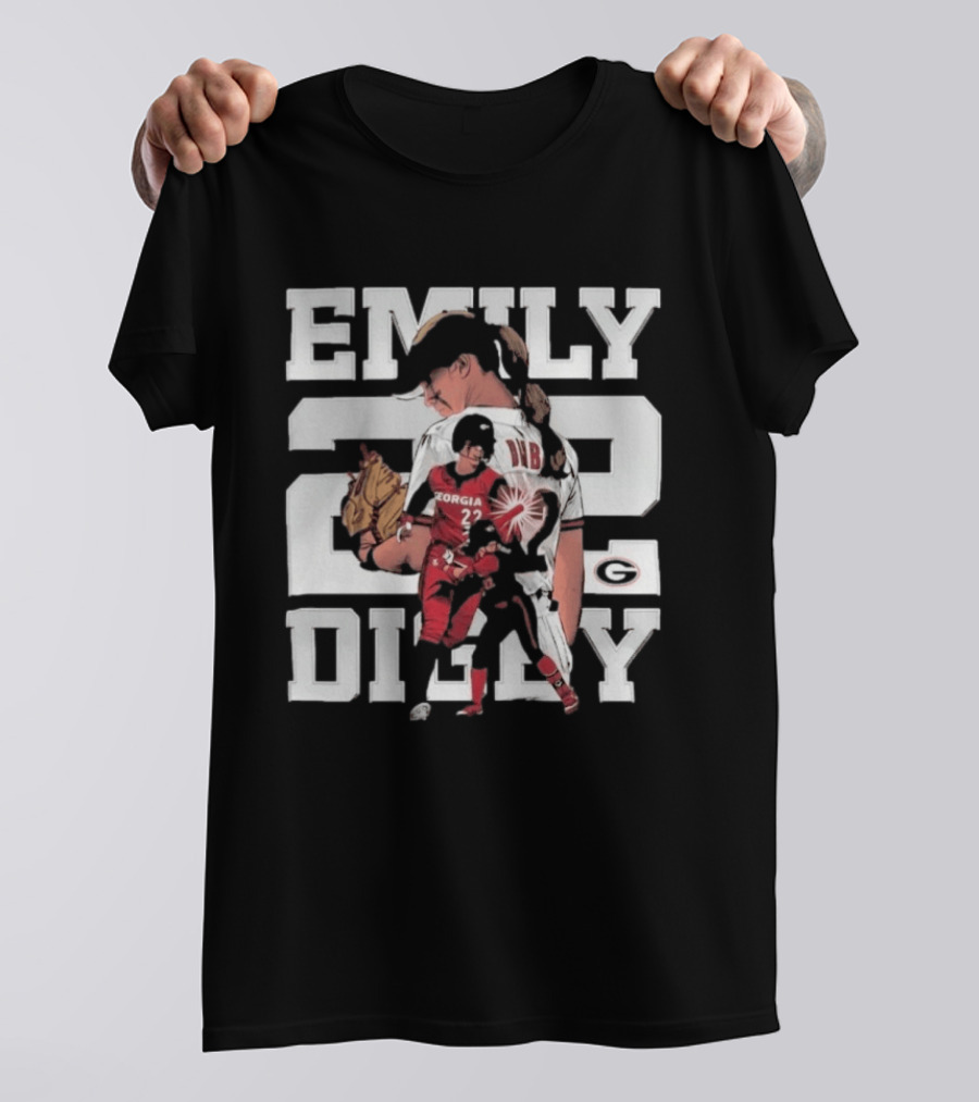 Emily Digby Georgia NCAA Softball Player 22 Collage T-Shirt