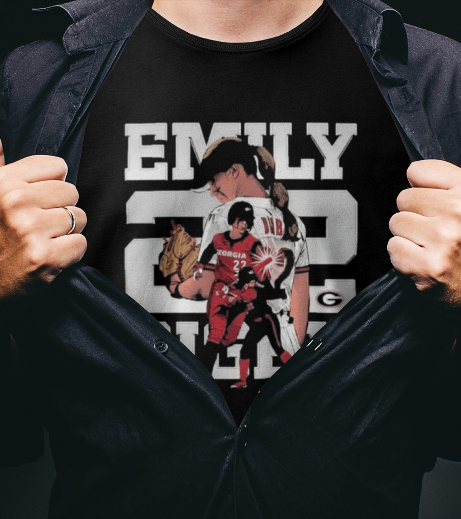 Emily Digby Georgia NCAA Softball Player 22 Collage T-Shirt