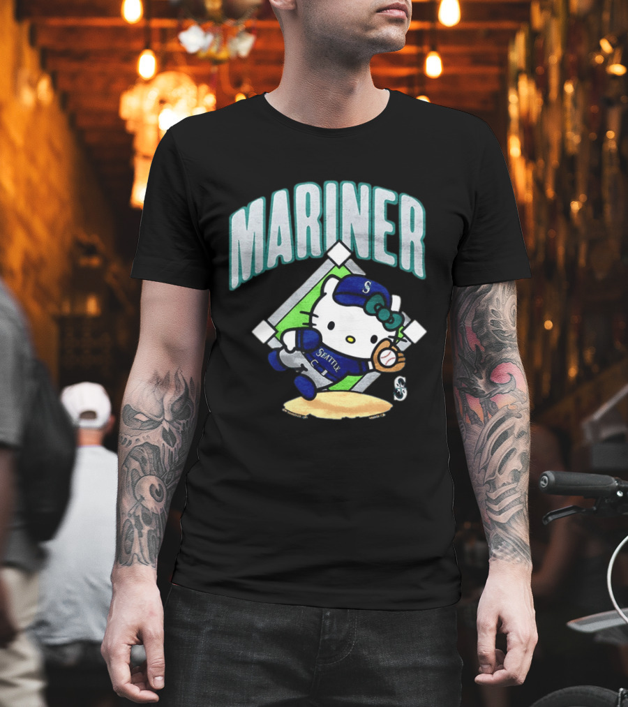 Hello Kitty Seattle Mariners Baseball 2026 MLB Mariner T-Shirt
