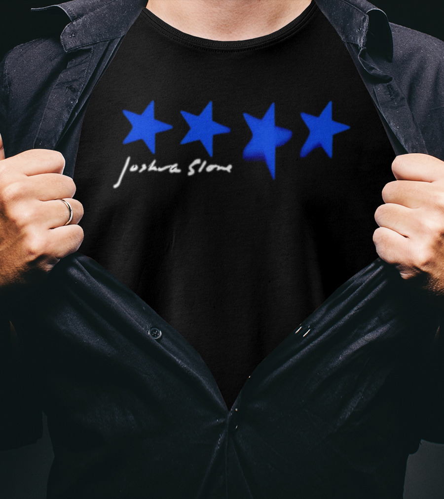Joshua Slone Thinking Too Much Tour Four Blue Stars T-Shirt