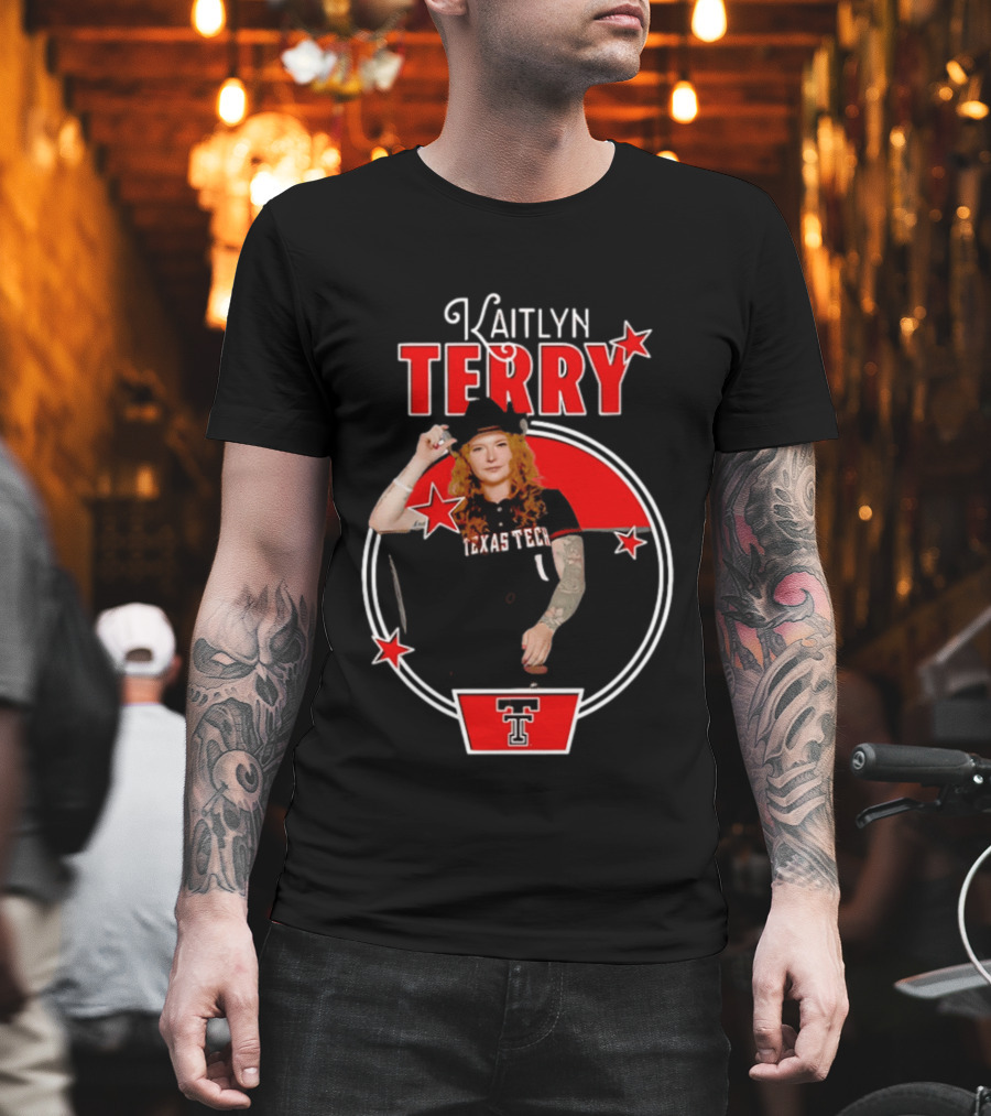 Kaitlyn Terry Texas Tech Red Raiders NCAA Stars T-Shirt