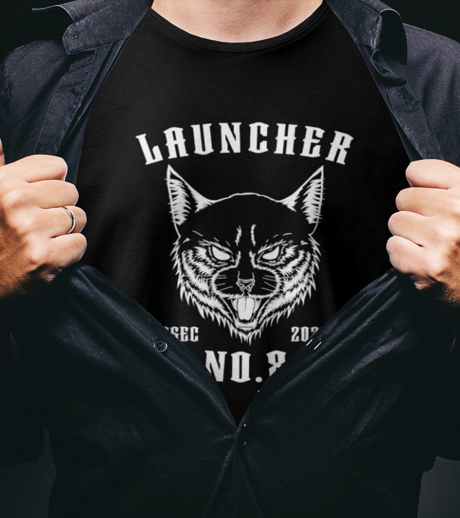 Launcher No 8 Osec 2023 Osaka Fierce Cat T-Shirt