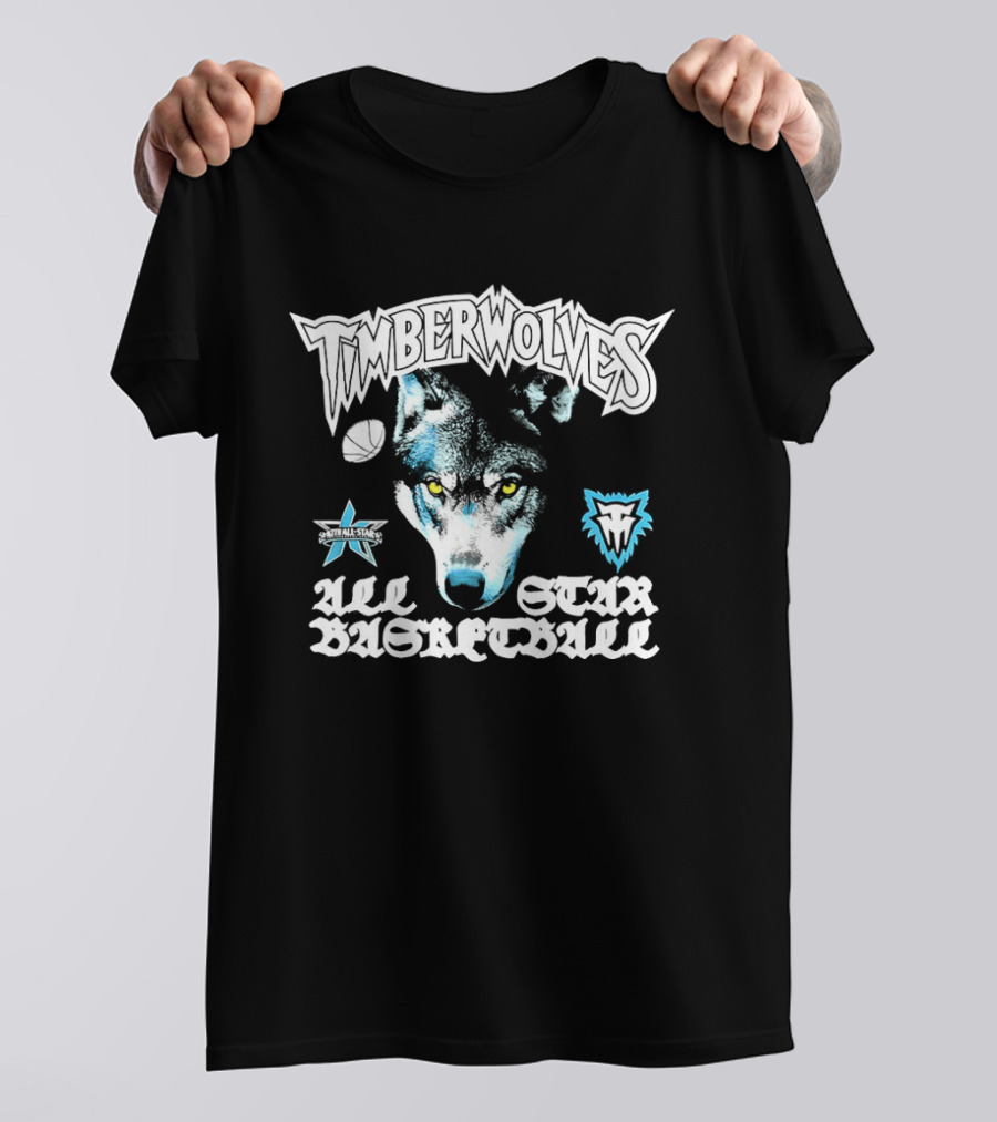 Timberwolves All Star Basketball Minnesota Wolf T-Shirt