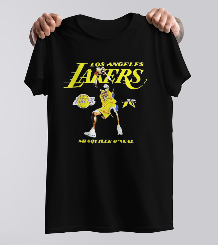 Los Angeles Lakers Shaquille O'Neal NBA 34 All Star T-Shirt