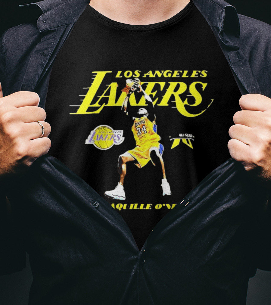 Los Angeles Lakers Shaquille O'Neal NBA 34 All Star T-Shirt
