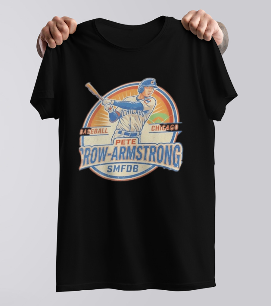 Pete Crow Armstrong Baseball Chicago Cubs SMFDB T-Shirt