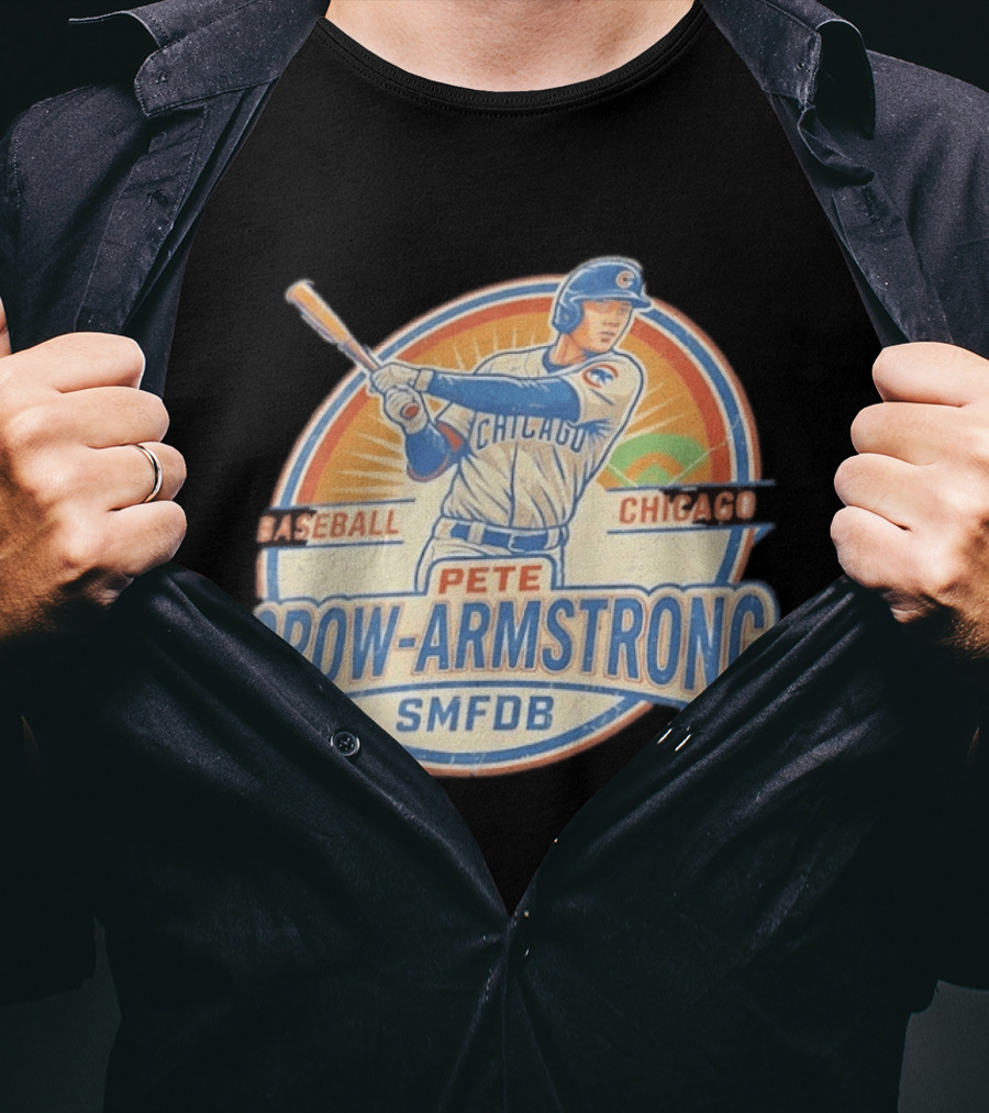 Pete Crow Armstrong Baseball Chicago Cubs SMFDB T-Shirt