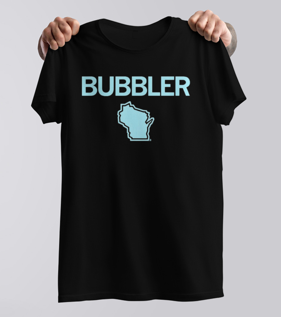 Bubbler Wisconsin Map T-Shirt