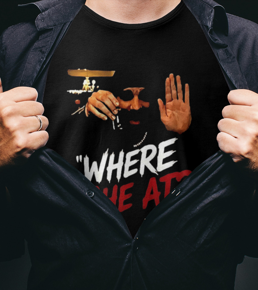 Where She At Drake Burning Bridges Hand Gesture And Chained Necklace T-Shirt