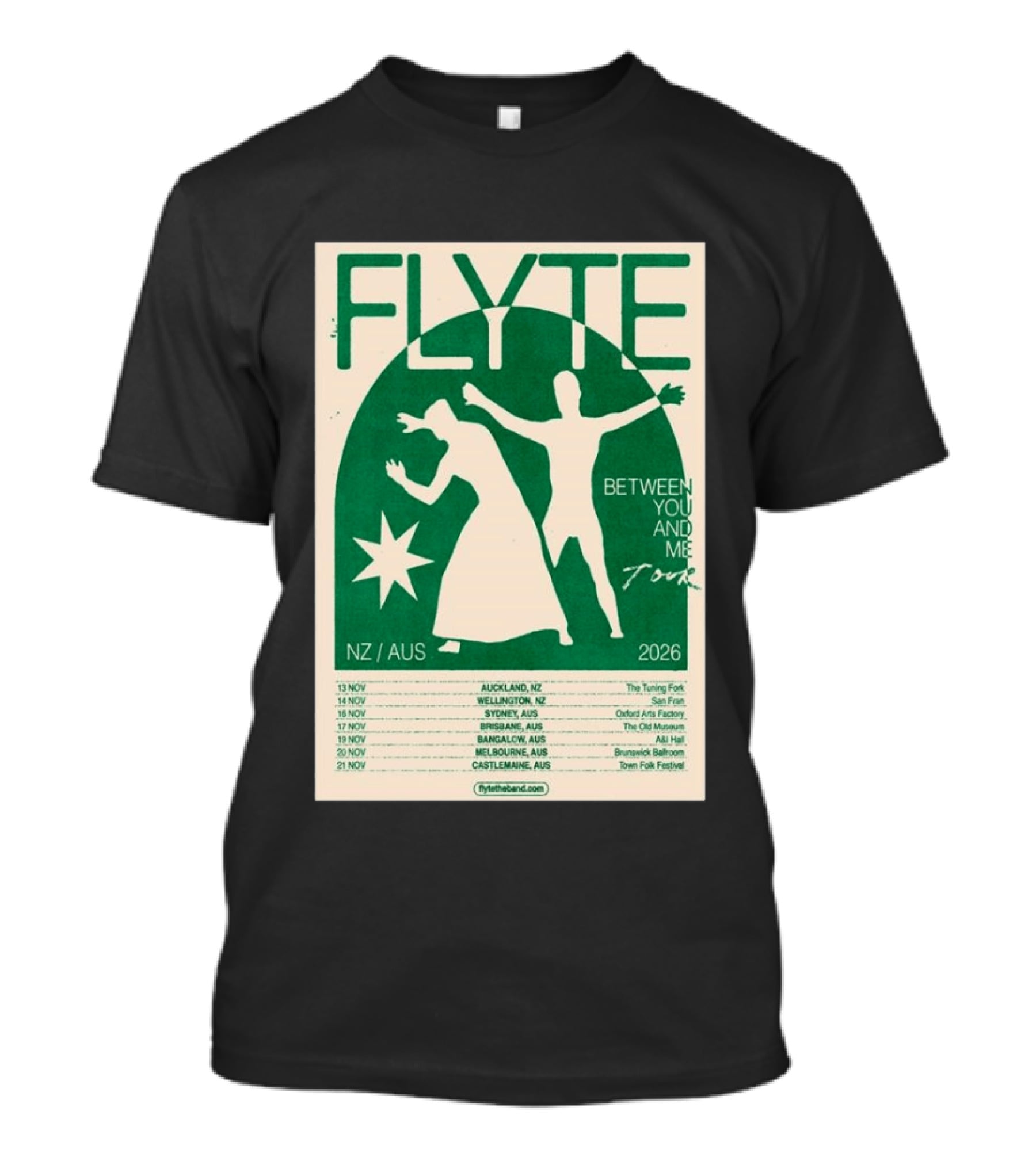 Flyte Between You And Me Tour NZ AUS 2026 T-Shirt