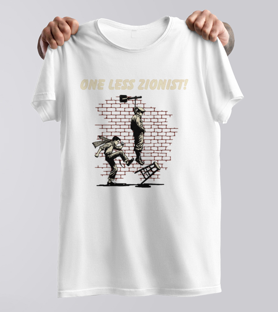 Alex American IDF One Less Zionist T-Shirt