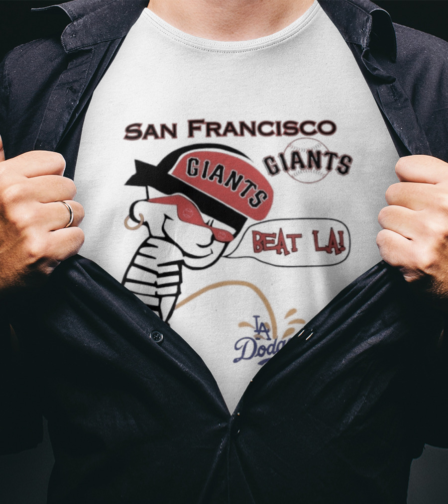 San Francisco Giants Beat LA Dodgers Peanuts T-Shirt