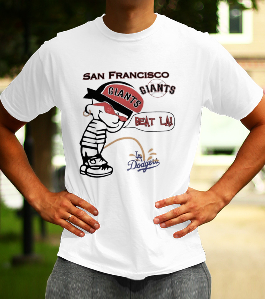 San Francisco Giants Beat LA Dodgers Peanuts T-Shirt
