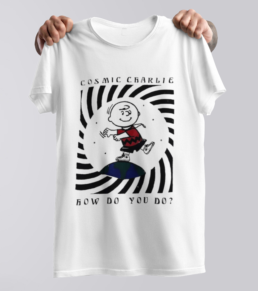 Cosmic Charlie Brown Peanuts How Do You Do Planet Dance T-Shirt