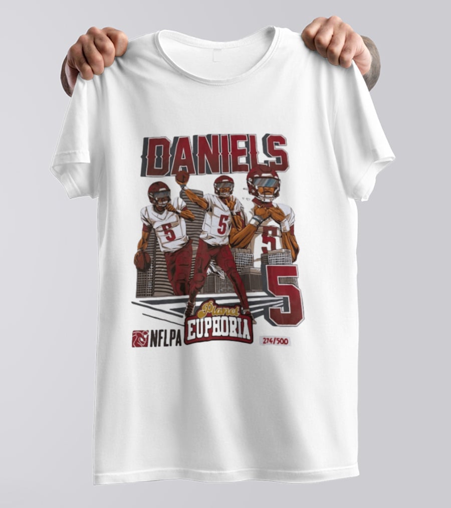 Daniels LSU Tigers Planet Euphoria NFLPA Limited Edition Number 5 T-Shirt