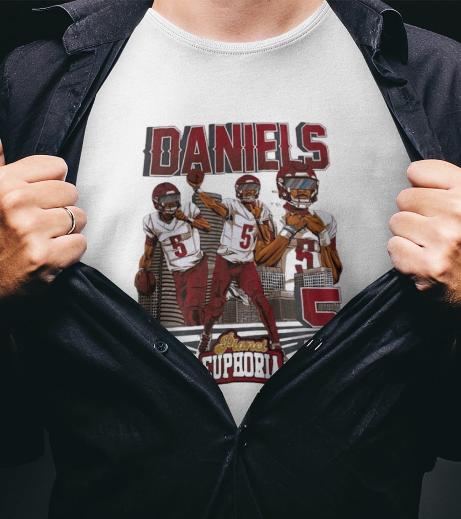 Daniels LSU Tigers Planet Euphoria NFLPA Limited Edition Number 5 T-Shirt