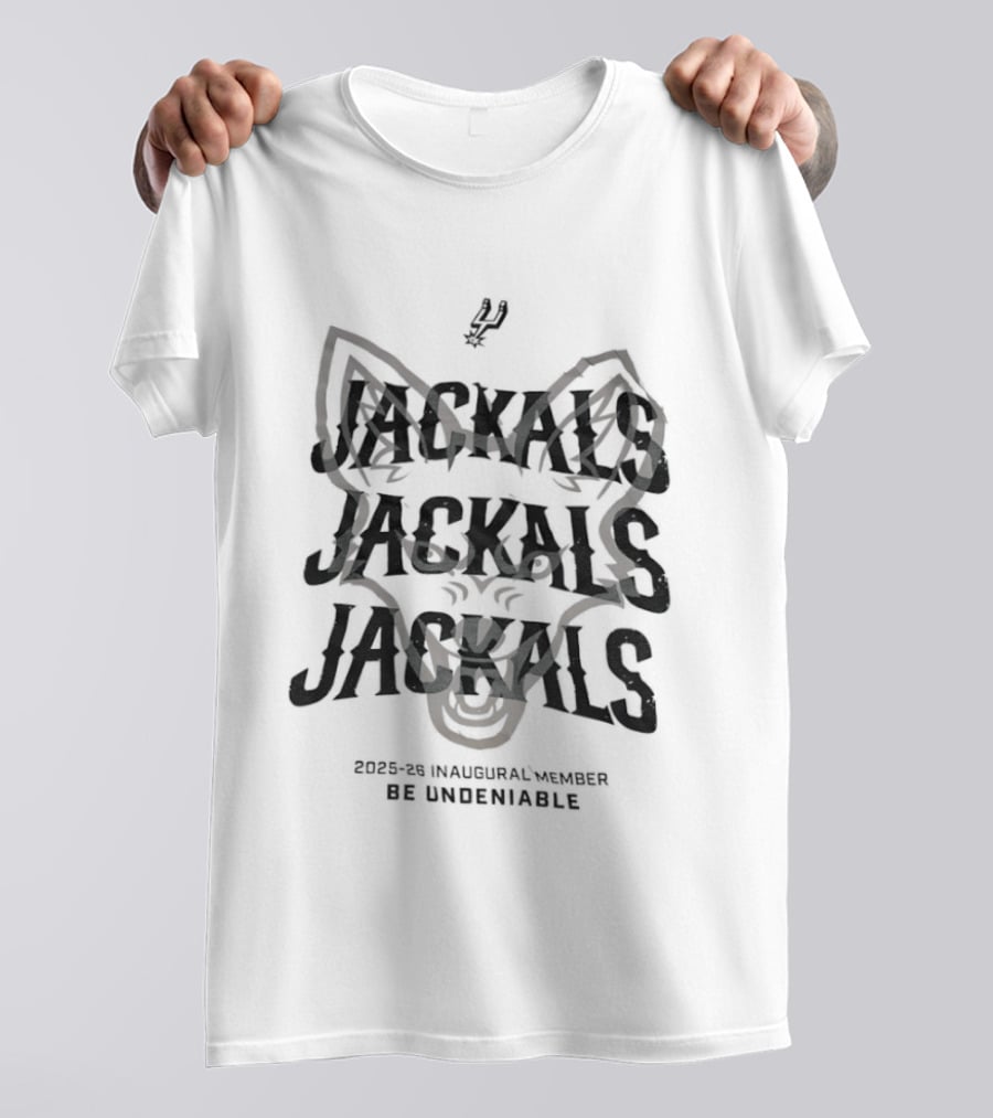 San Antonio Spurs Be Undeniable Jackal Jackals Inaugural Member 2025 26 T-Shirt