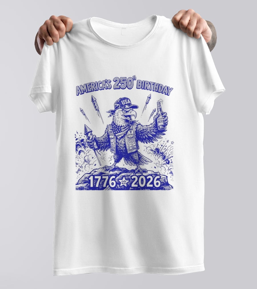 America's 250th Birthday Semiquincentennial Eagle 1776 2026 T-Shirt