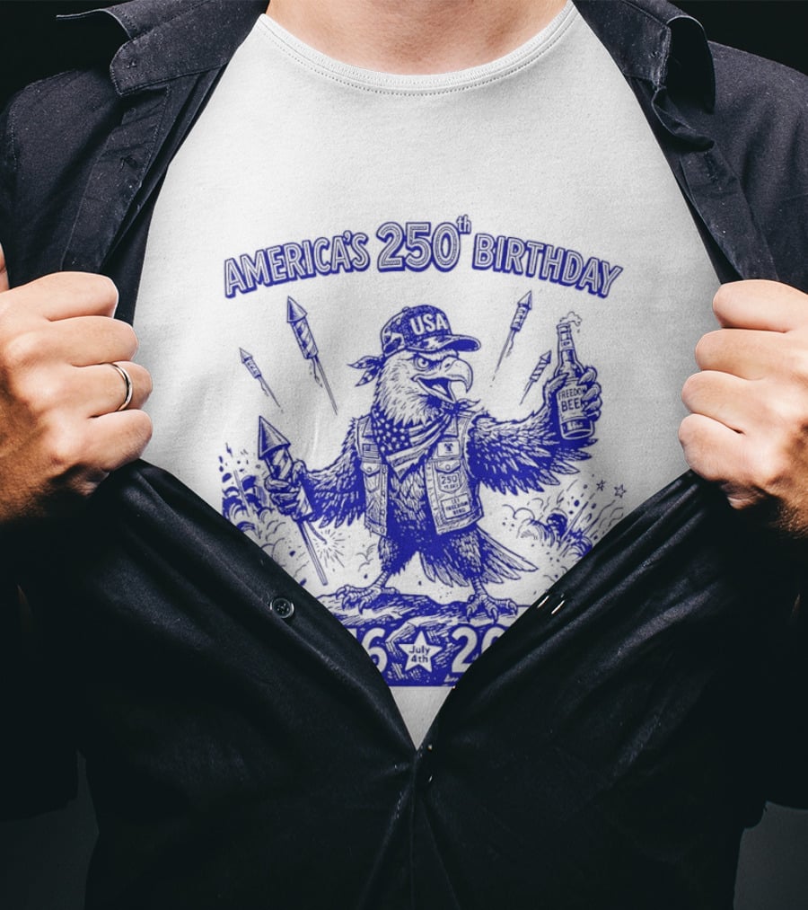 America's 250th Birthday Semiquincentennial Eagle 1776 2026 T-Shirt