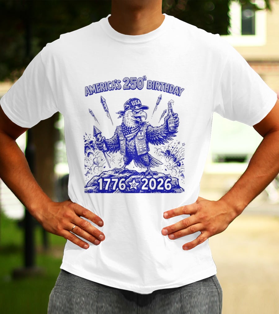 America's 250th Birthday Semiquincentennial Eagle 1776 2026 T-Shirt