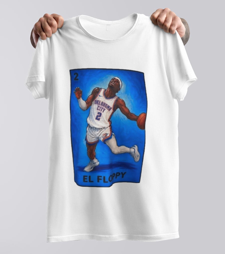 Shai Gilgeous Alexander Oklahoma City 2 El Floppy Basketball T-Shirt