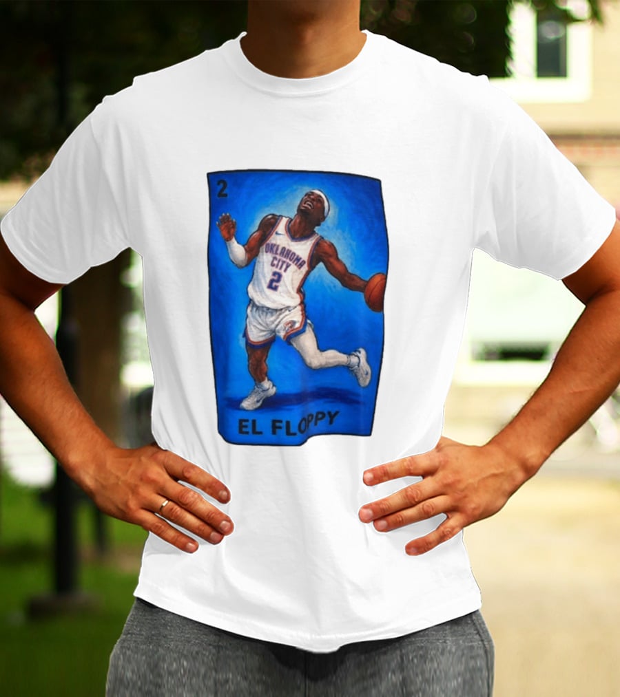 Shai Gilgeous Alexander Oklahoma City 2 El Floppy Basketball T-Shirt