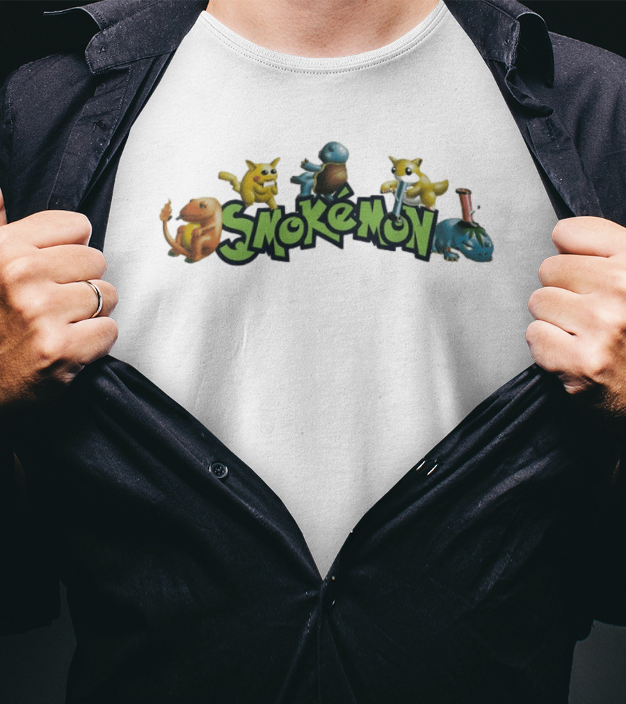 Smokemon Pokémon Funny Parody Characters 420 T-Shirt