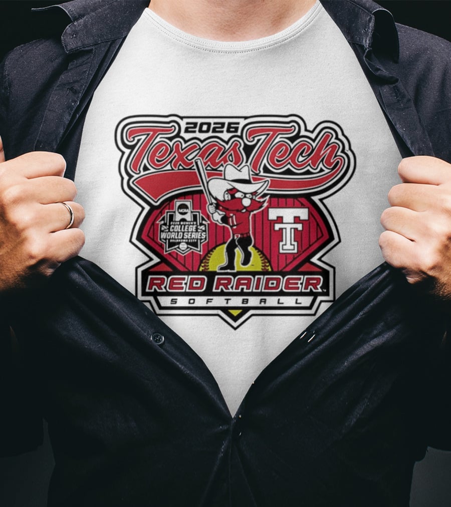 2026 Texas Tech Red Raider Softball WCWS Send It T-Shirt