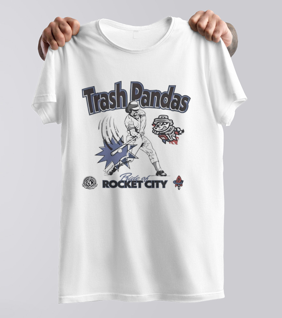 Trash Pandas Pride Of Rocket City Southern League Baseball Batter T-Shirt