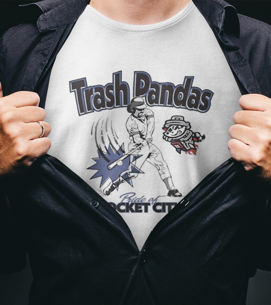 Trash Pandas Pride Of Rocket City Southern League Baseball Batter T-Shirt