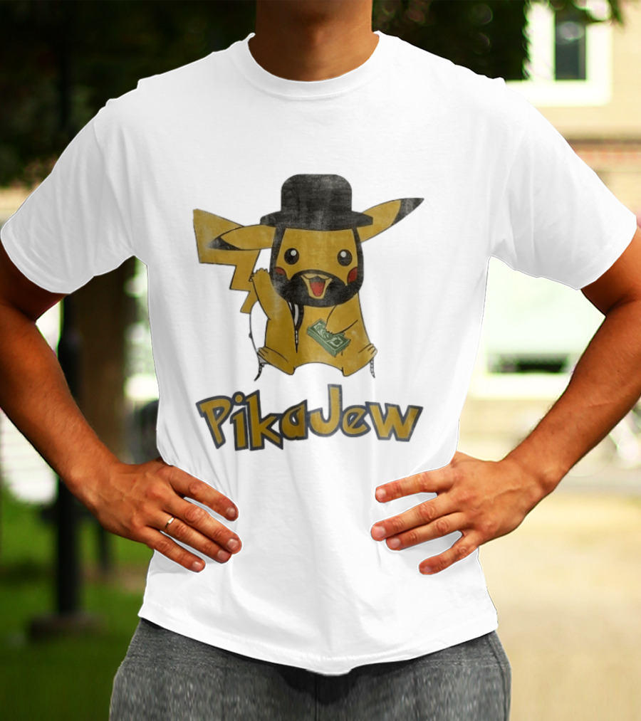 Pikachu PikaJew Meme Wearing Hat And Holding Money T-Shirt