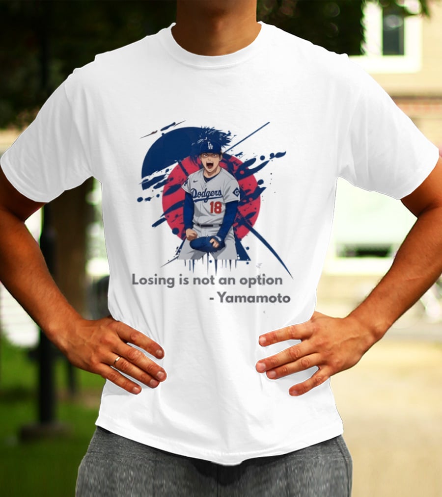 Yoshinobu Yamamoto Dodgers Anime Style Los Angeles Baseball Winning Mindset T-Shirt