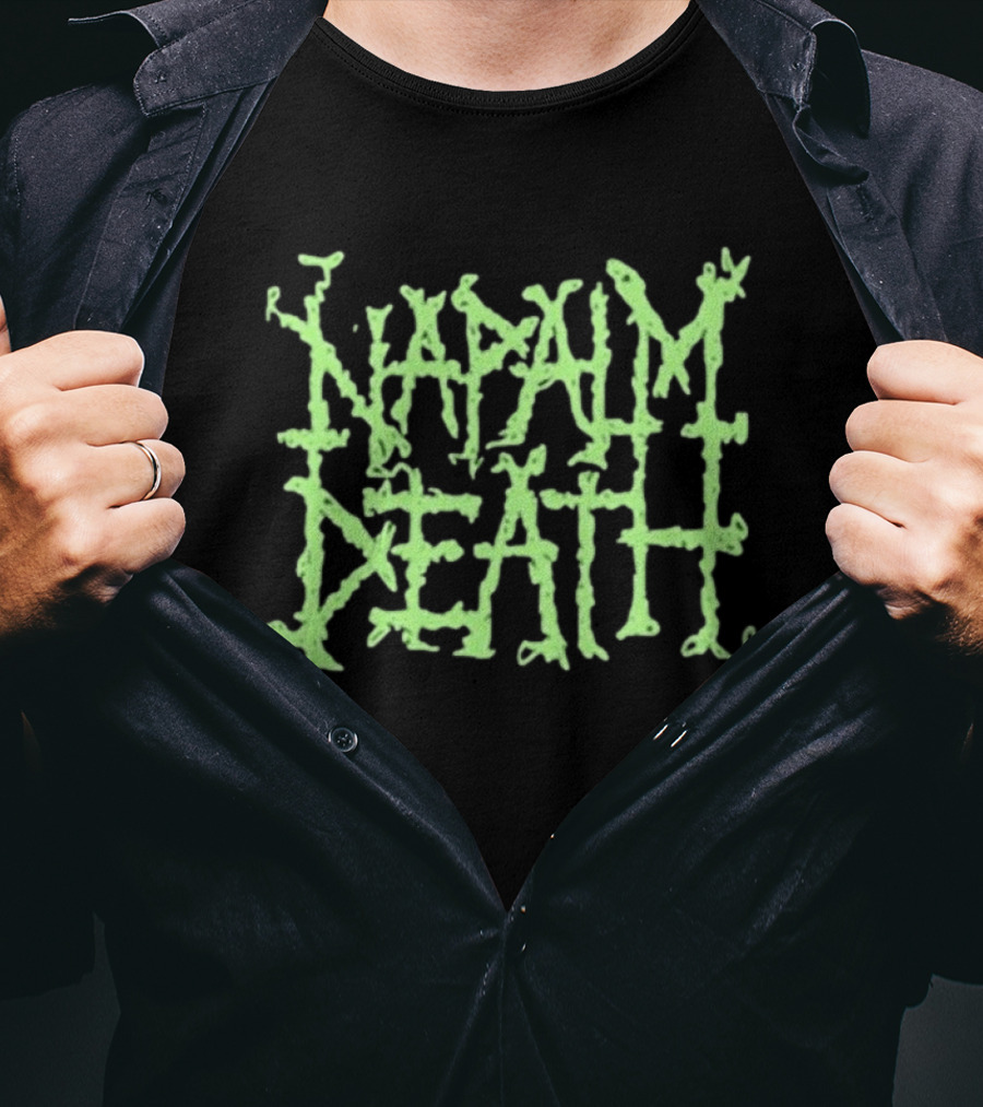 Napalm Death Grindcore Band Logo Merchandise T-Shirt