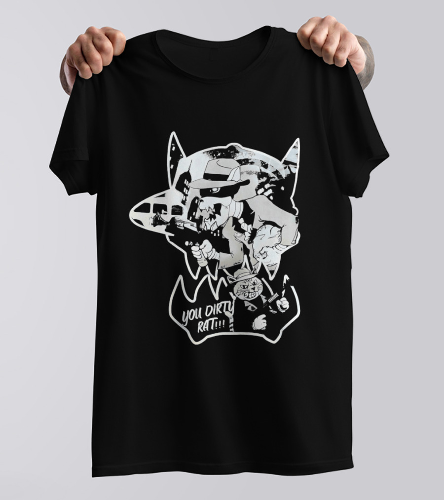 Gangster Animals You Dirty Rat Mobster Showdown Guns T-Shirt