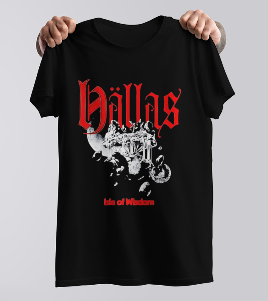 Hallas Isle Of Wisdom Floating Island Fantasy T-Shirt