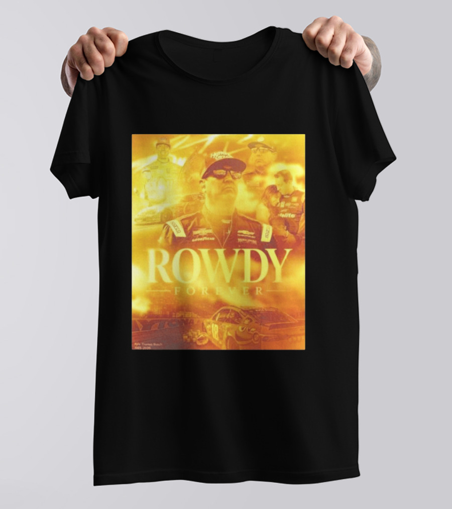 Kyle Busch Rowdy Forever Racing Daytona NASCAR 1985 2026 T-Shirt