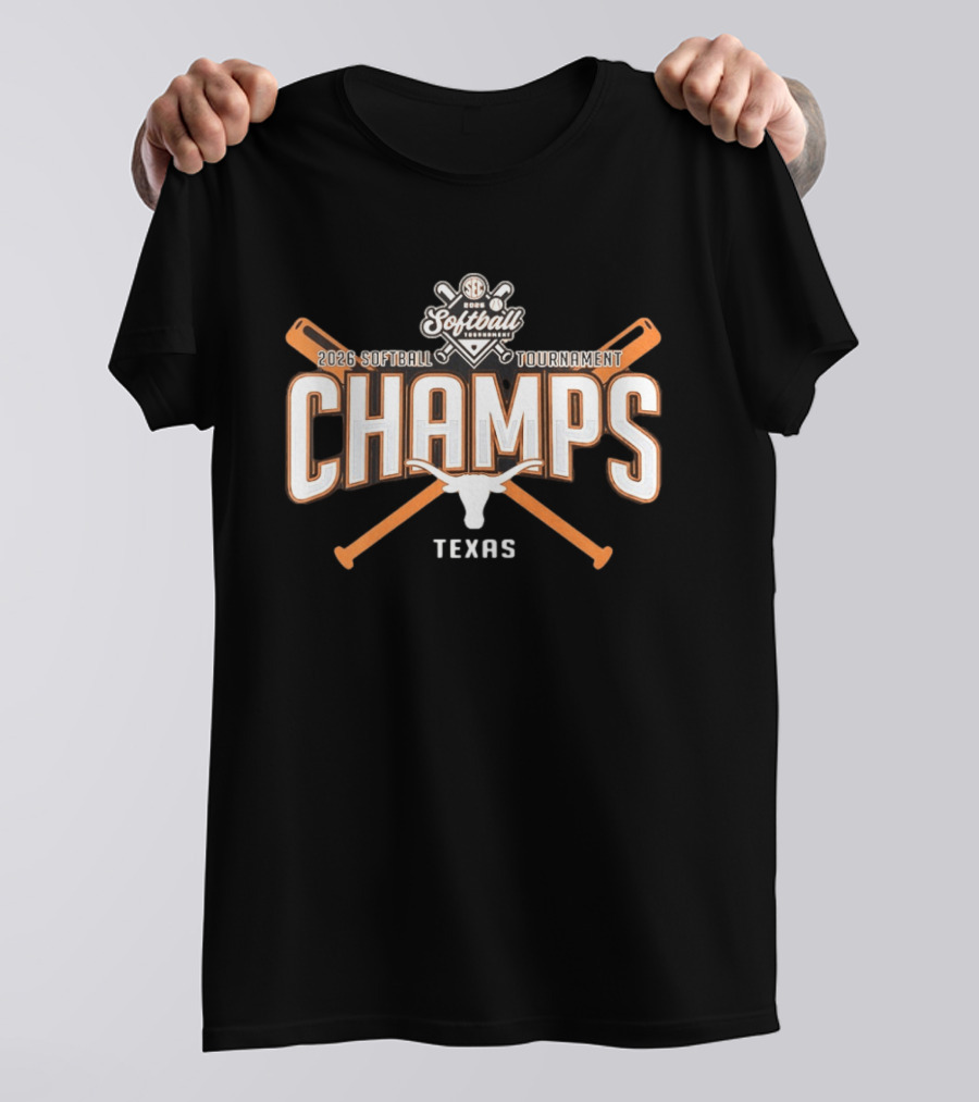 Texas Longhorns 2026 SEC Softball Tournament Champs Celebration T-Shirt