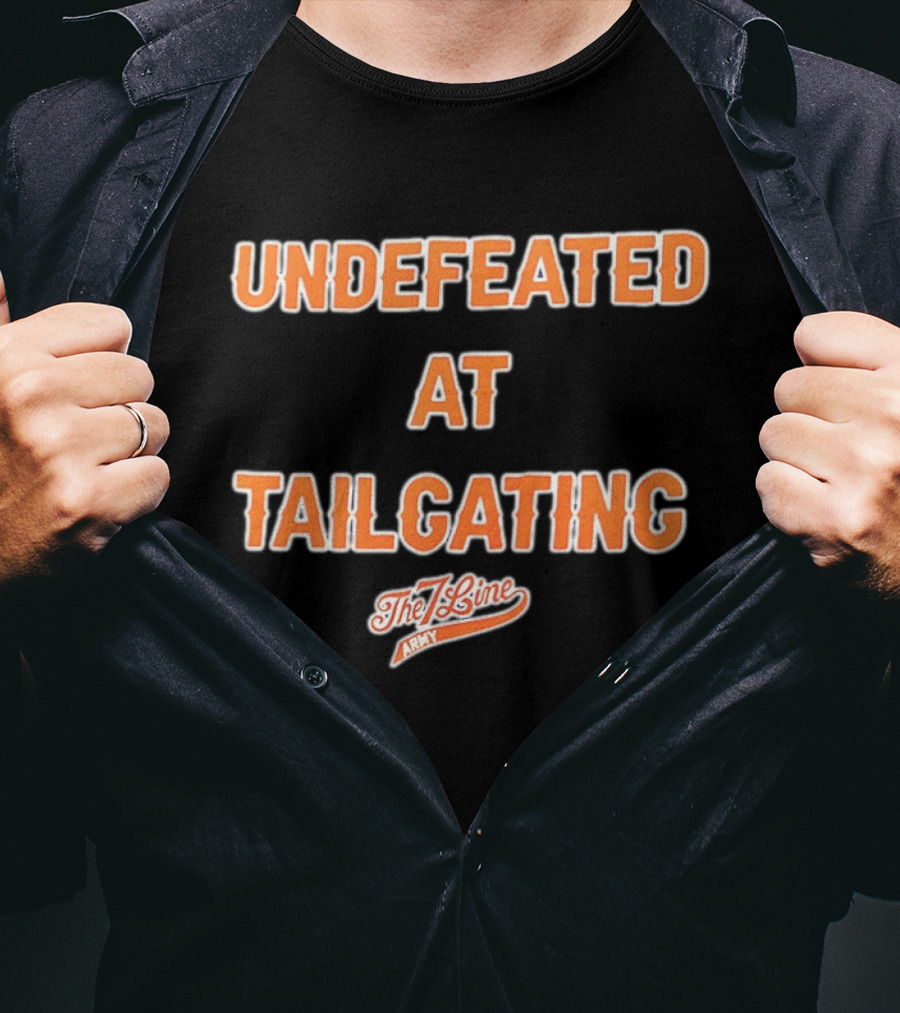 Undefeated At Tailgating The 7 Line Army New York Mets T-Shirt