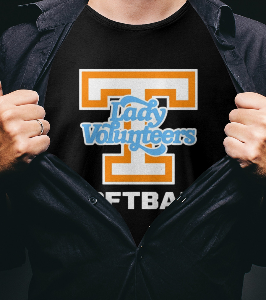 University Of Tennessee Lady Volunteers Orange Softball Team T-Shirt