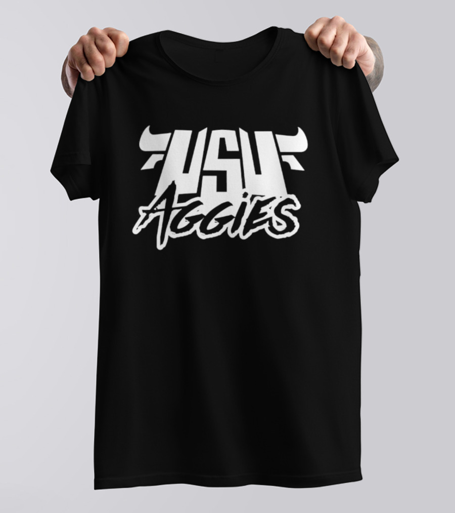 USU Aggies Horned Utah State University T-Shirt