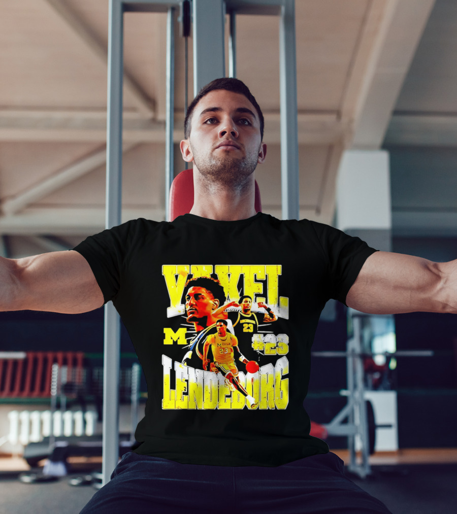 Yaxel Lendeborg #23 Michigan Wolverines Basketball M Player T-Shirt