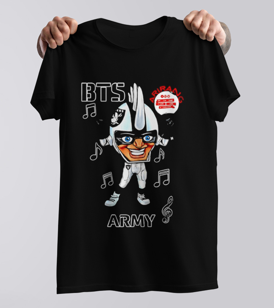 BTS ARMY Las Vegas Raiders World Tour 2026 Arirang T-Shirt