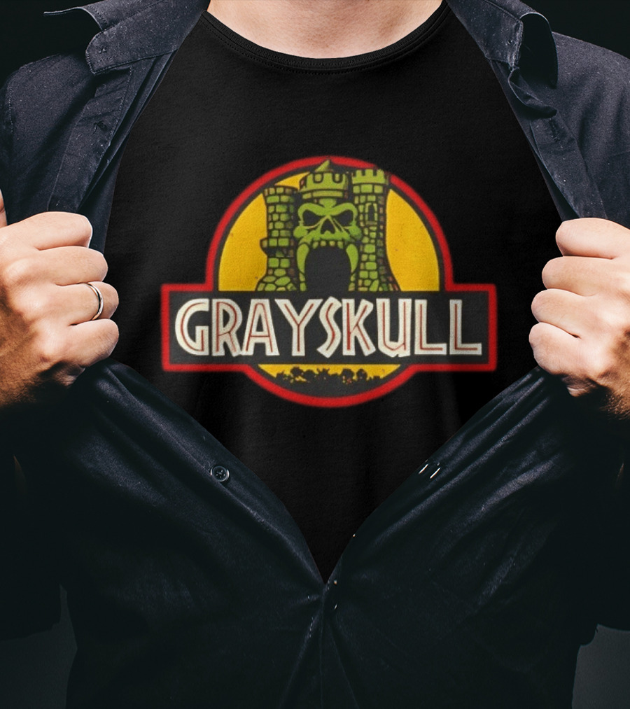 Grayskull Castle Masters Of The Universe Jurassic Park T-Shirt