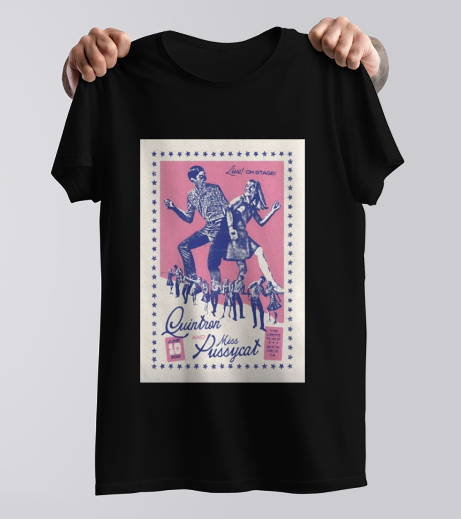 Quintron And Miss Pussycat Live On Stage June 10 2026 Santa Cruz CA Tour T-Shirt