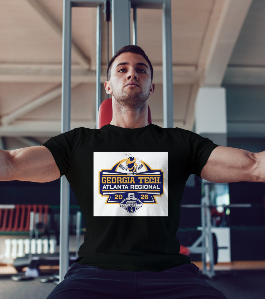 Georgia Tech Yellow Jackets Atlanta Regional 2026 NCAA DI Baseball Championship T-Shirt