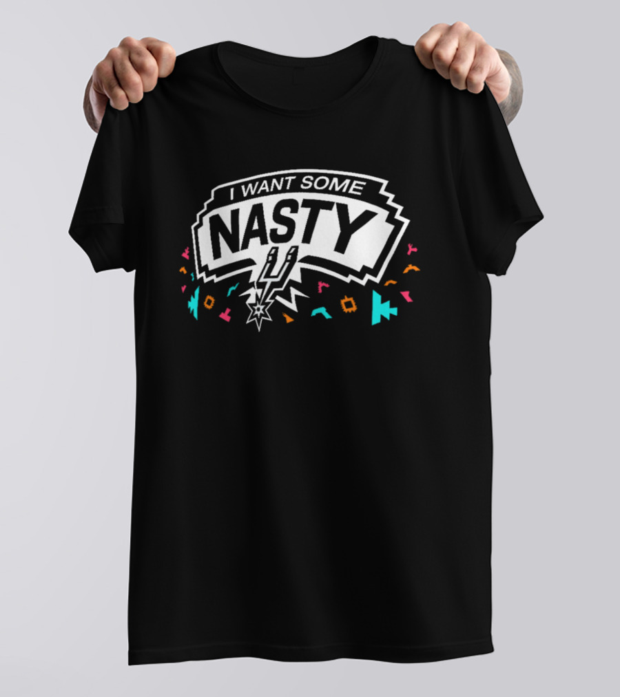 San Antonio Spurs I Want Some Nasty Fiesta Confetti T-Shirt