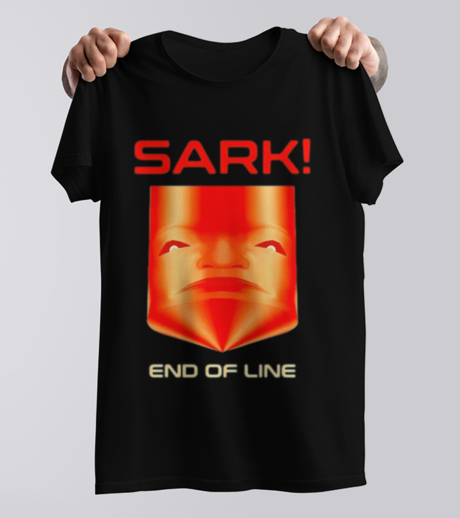 Sark End Of Line Retro Gaming Villain Face T-Shirt