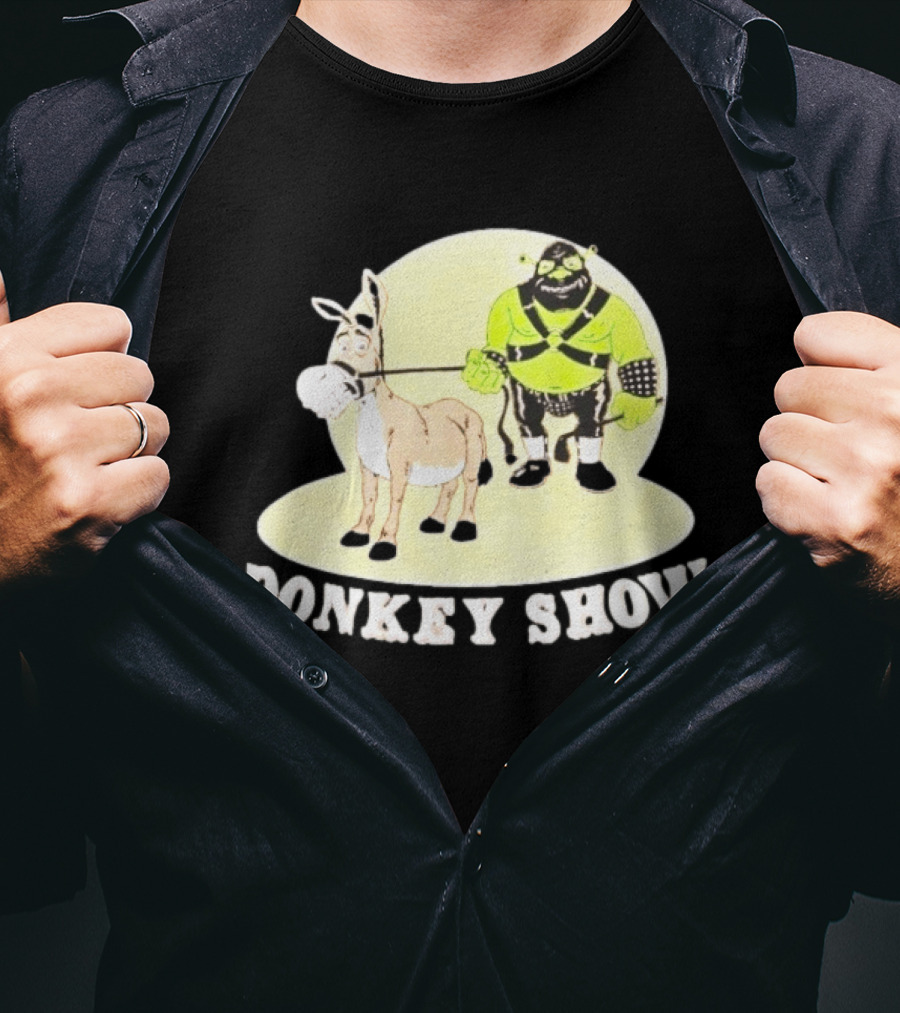 Shrek Gimp Donkey Show Leash T-Shirt