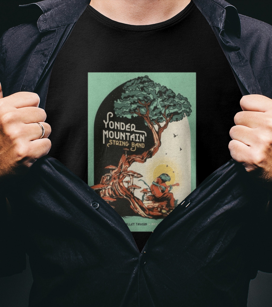 Yonder Mountain String Band Live At Friendly Valley Tavern Peoria IL May 24 2026 T-Shirt